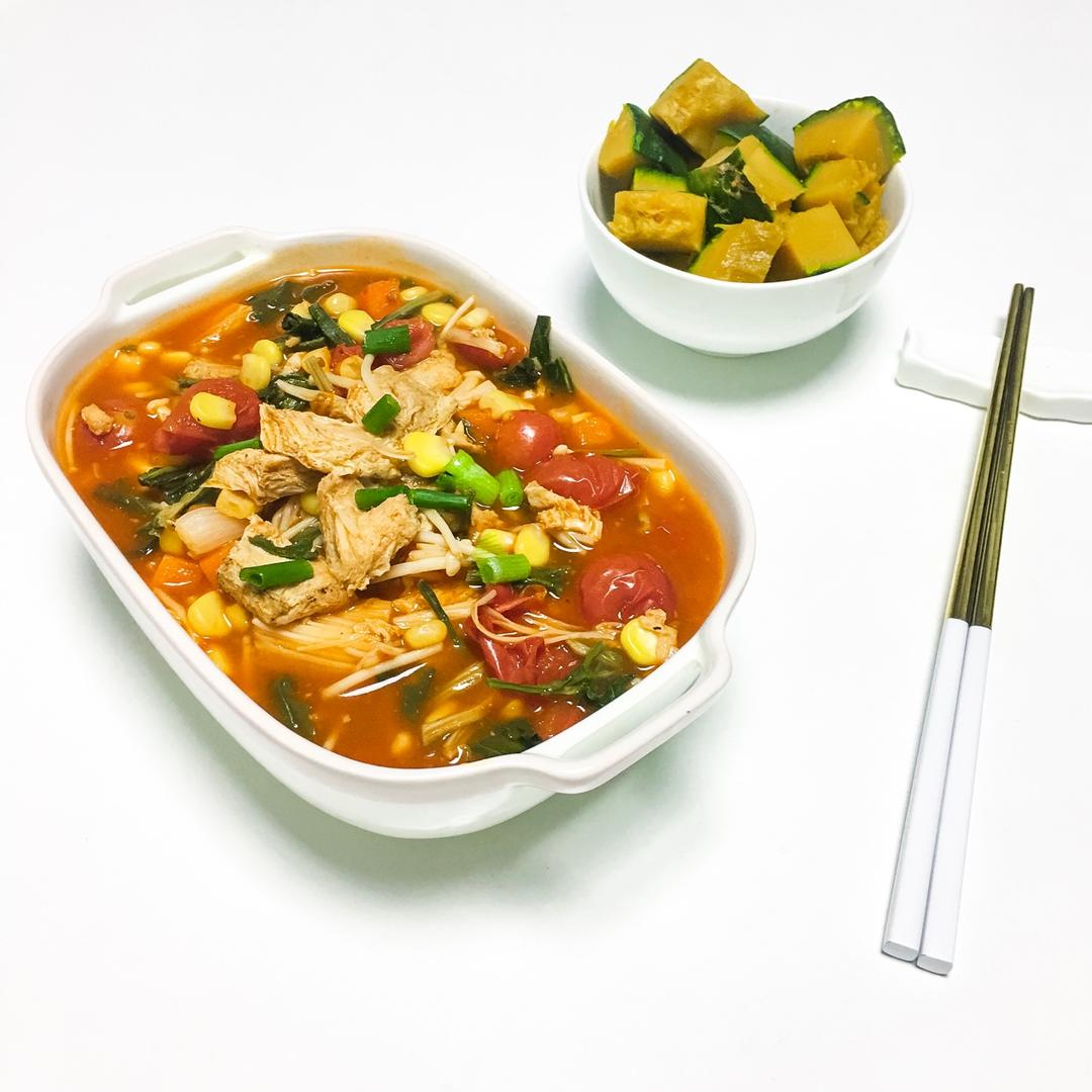 番茄冻豆腐蔬菜汤丨健康·三餐<好好吃饭5>
