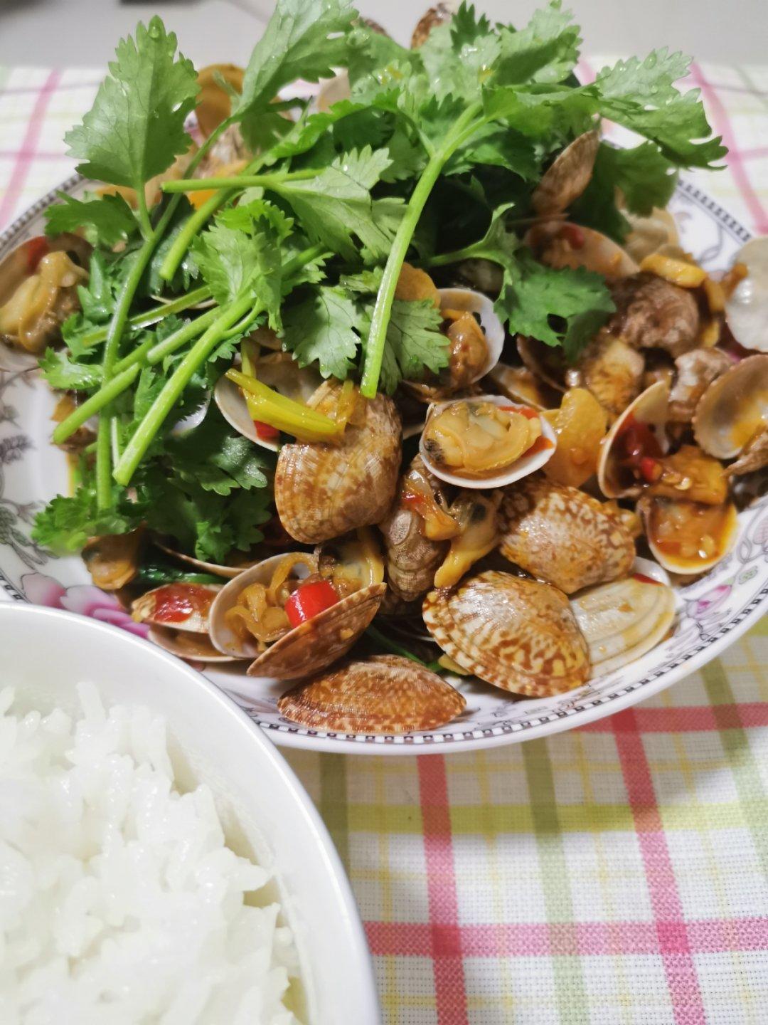 辣炒花甲