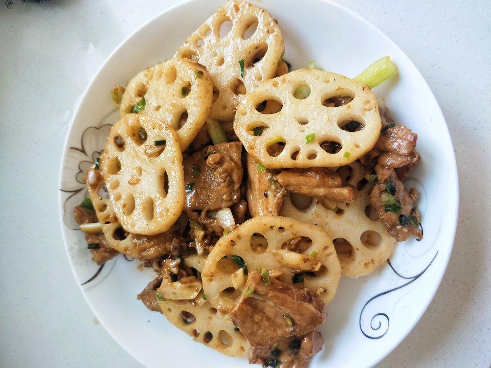肉炒莲藕