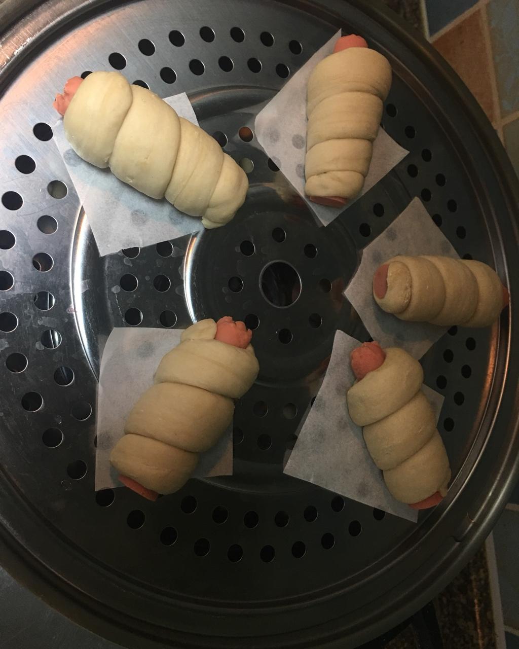 快手火腿卷～一次发酵