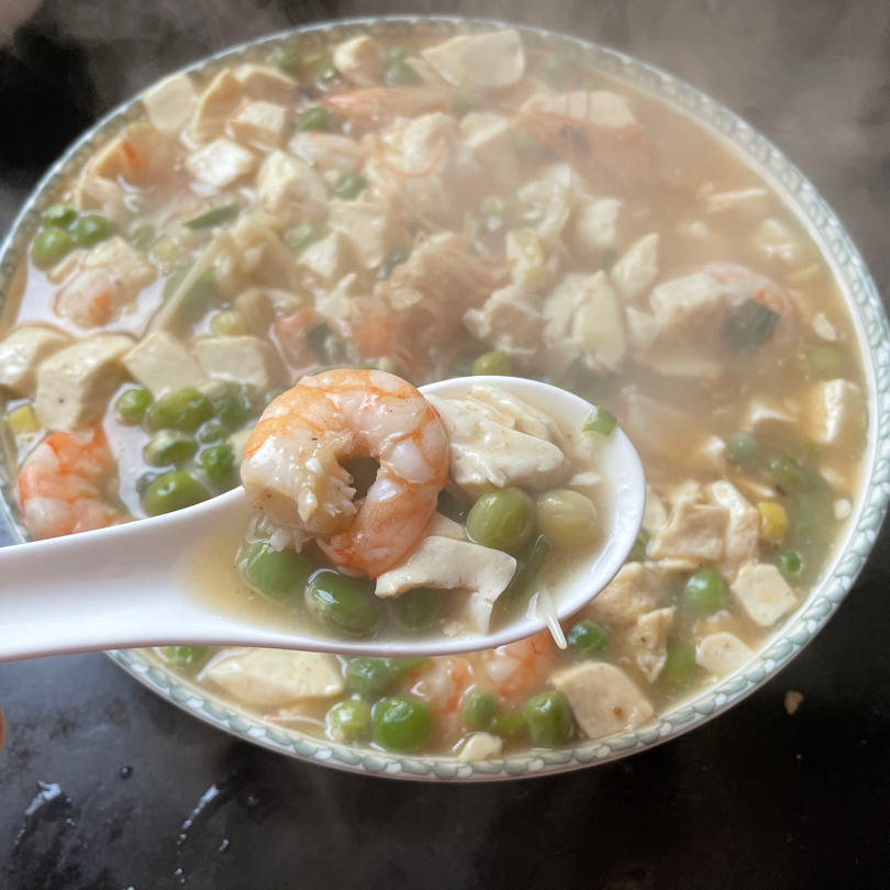 虾仁豆腐羹 | 鲜掉下巴