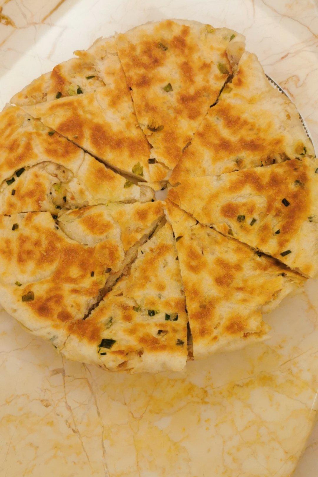 千层油酥葱花饼