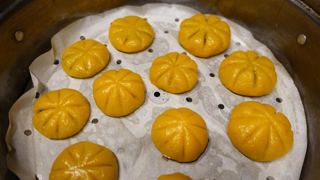 蒸南瓜糯米饼