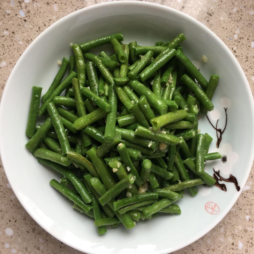健康少油蒜泥拌长豆（豇豆）