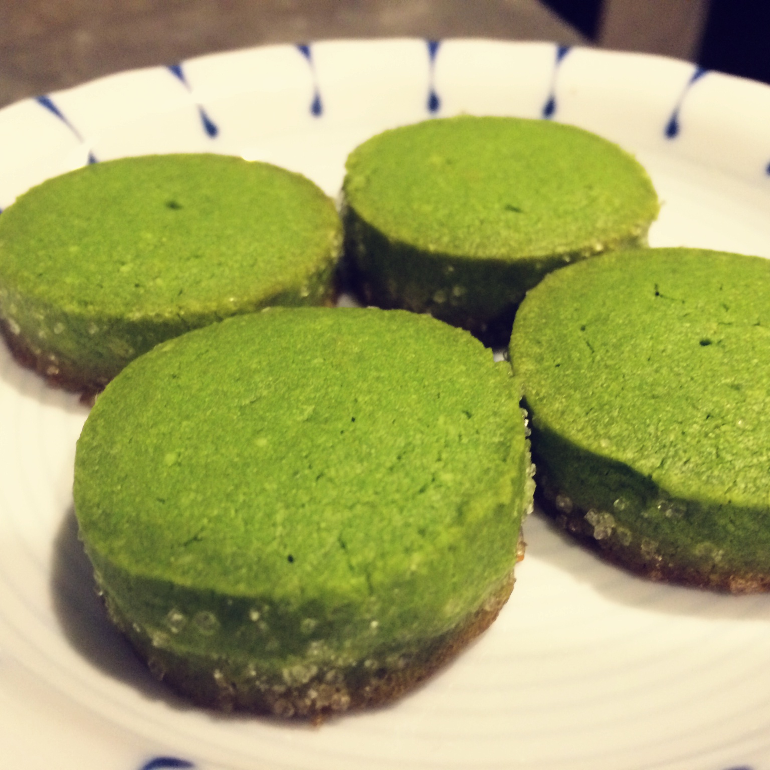 微苦抹茶沙布列酥饼