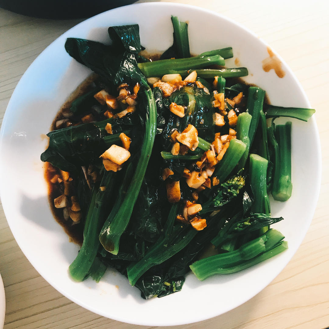 🔥比肉好吃的蒜蓉蚝油菜心！好吃不胖系列