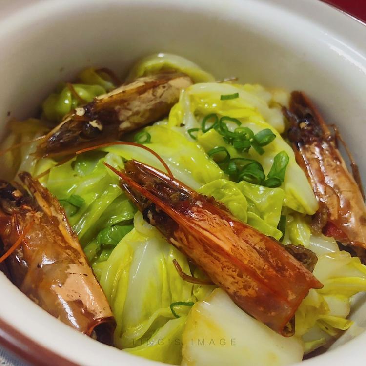 虾头炒大白菜