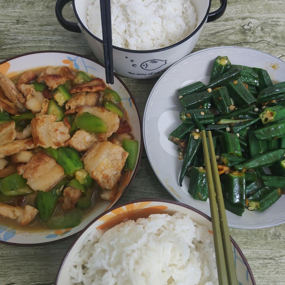 家常丝瓜炒肉