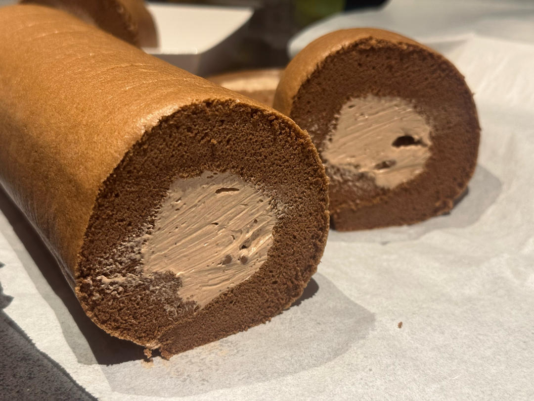 私房爆单🔥可可蛋糕卷丨不消泡卷不裂的配方分享