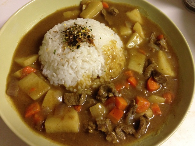 铁棍山药咖喱牛肉饭