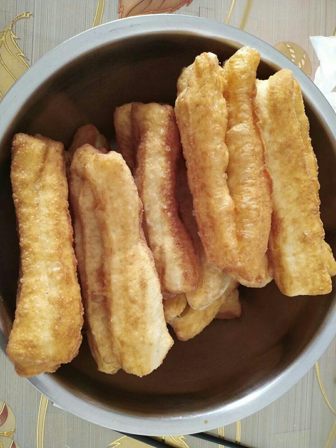 自制无泡打粉油条