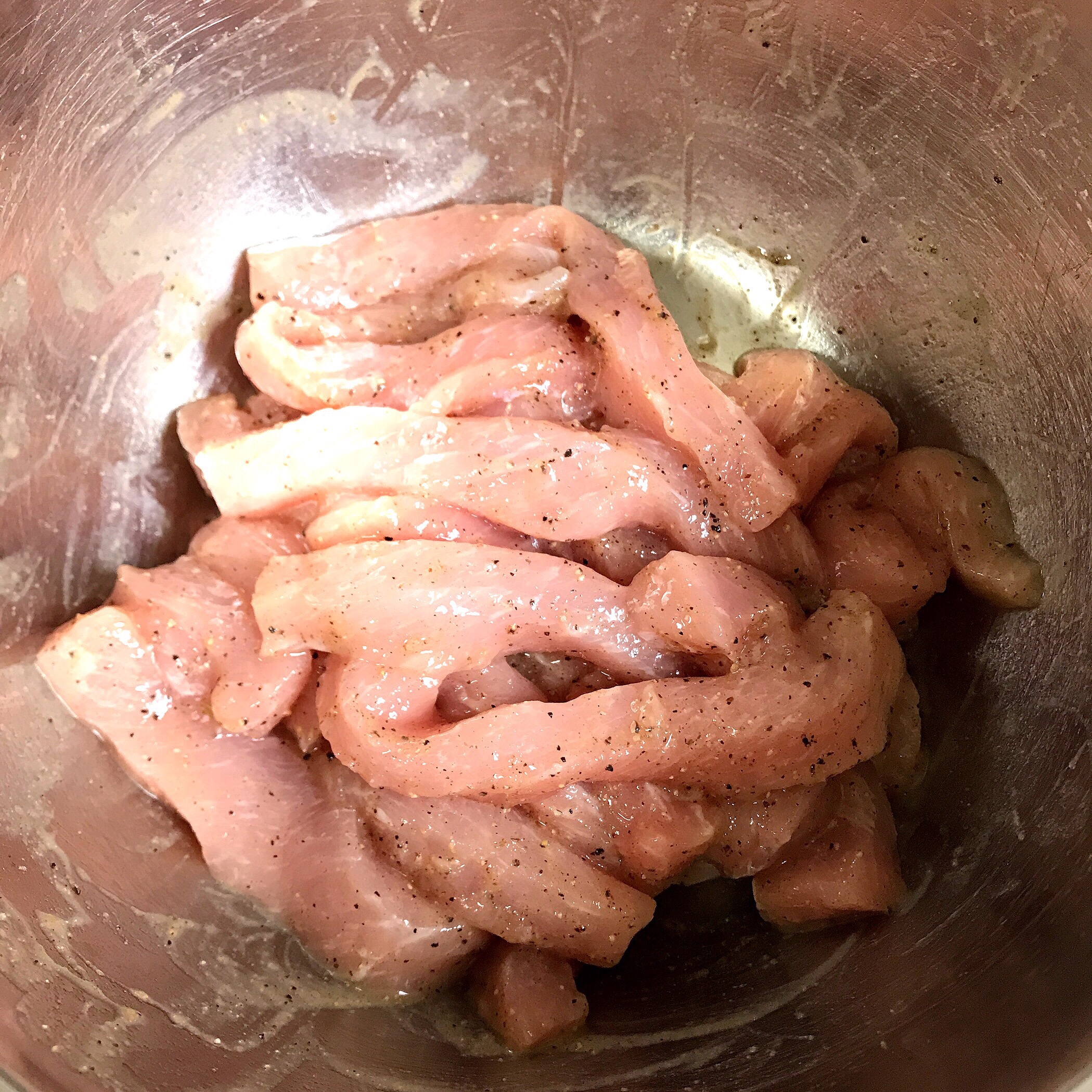 椒盐棒棒猪肉条（附自制椒盐做法）的做法 步骤2