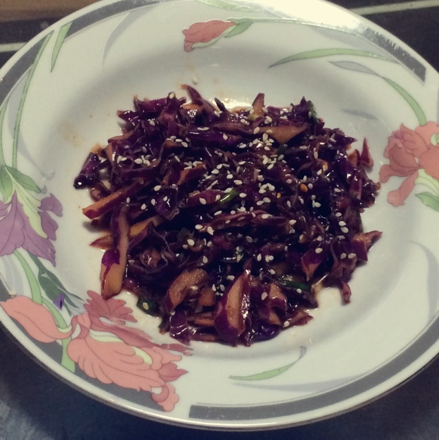 凉拌紫甘蓝