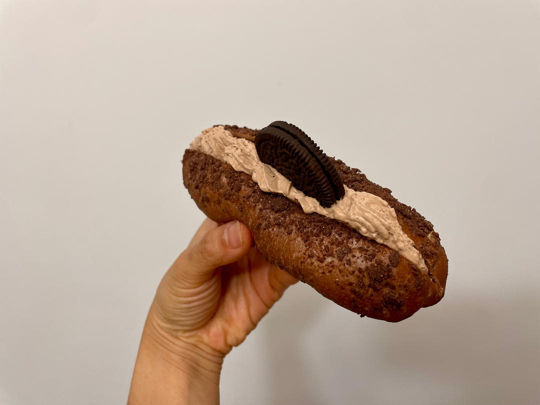 超级好吃的！巧克力奥利奥魔法棒面包！