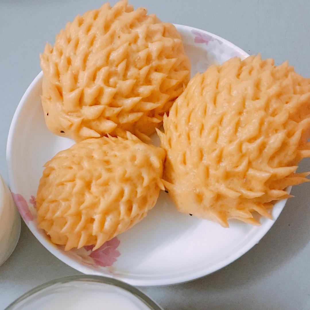 南瓜刺猬馒头