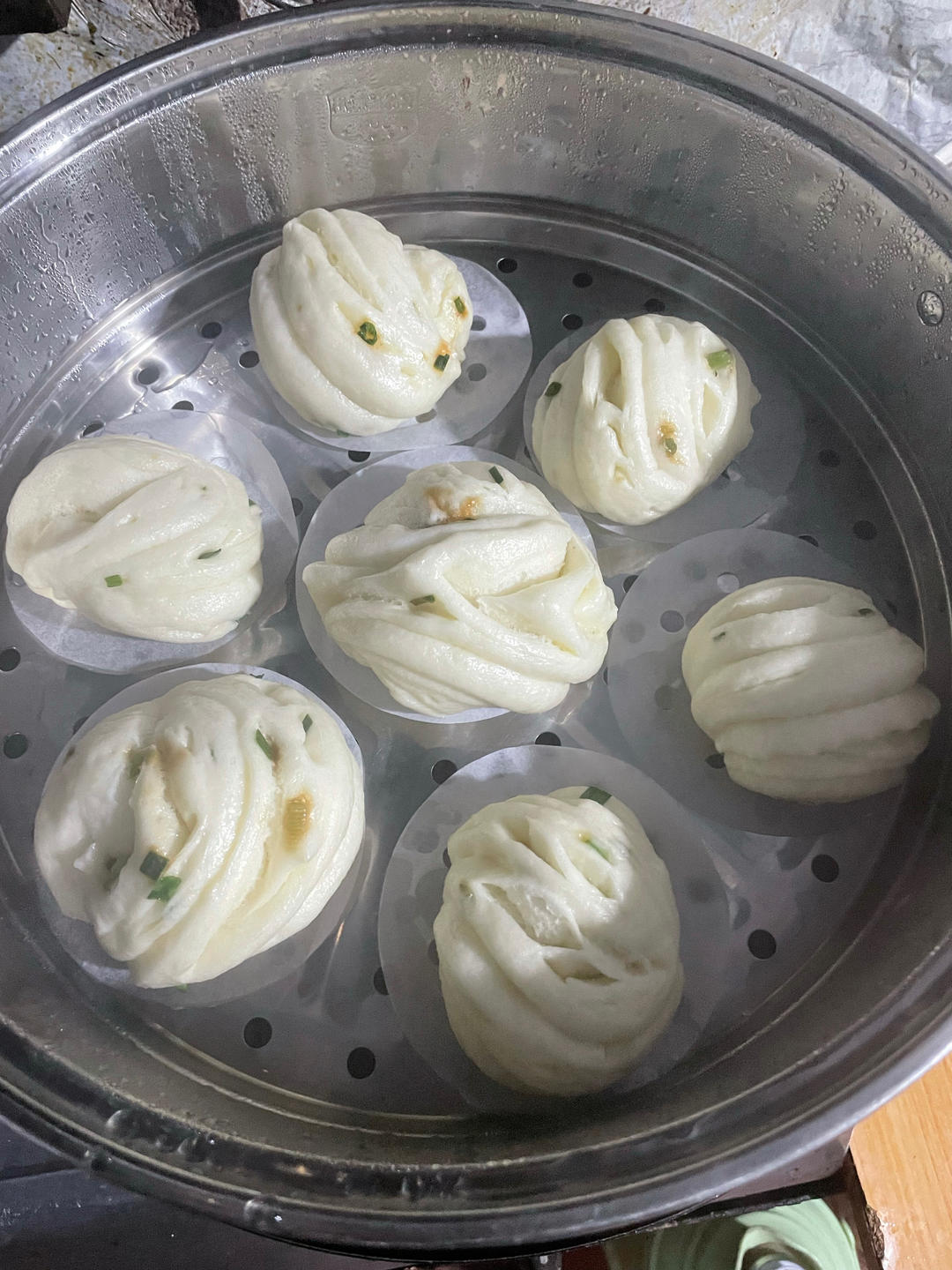 百吃不厌♨️经典葱花卷 馒头