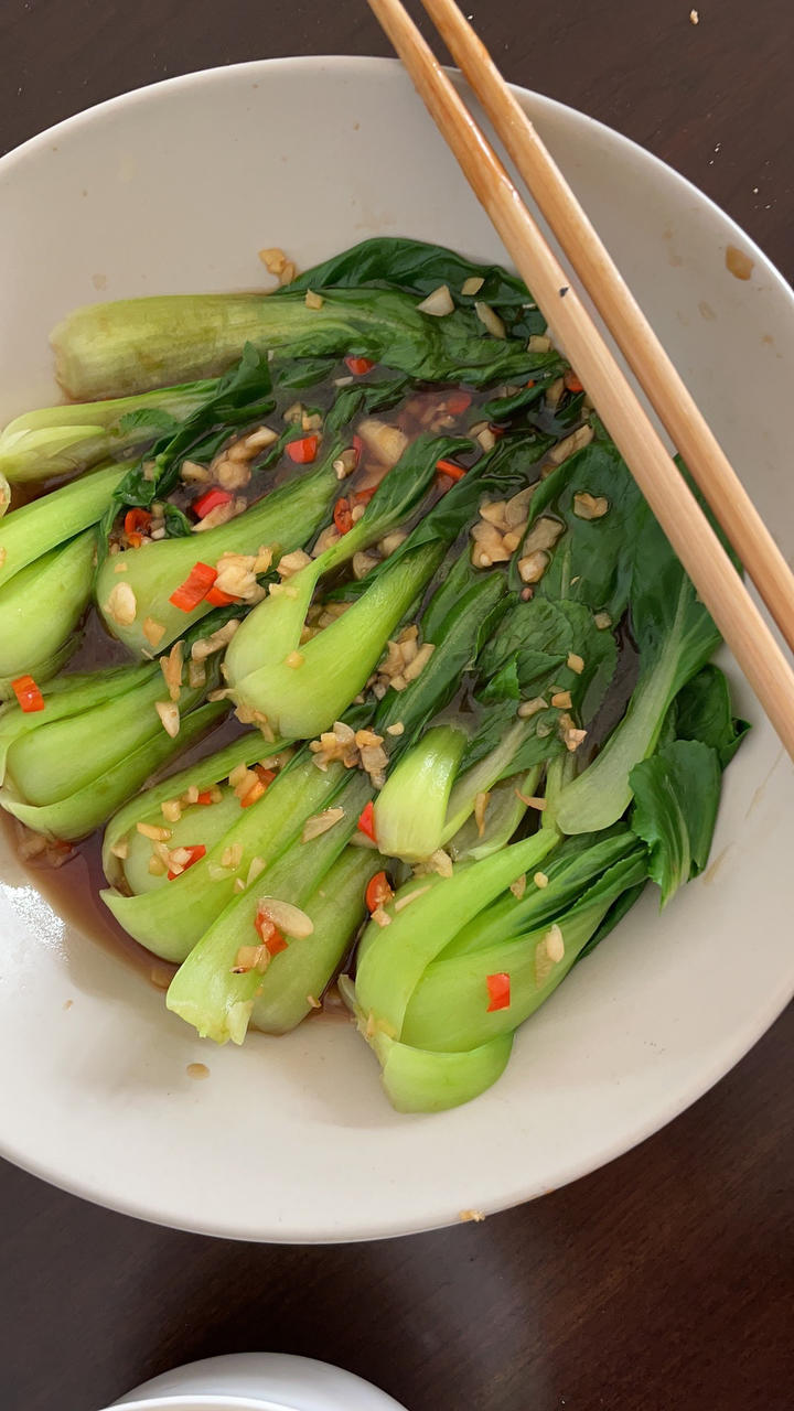 白灼油菜—年夜饭最受欢迎的素菜