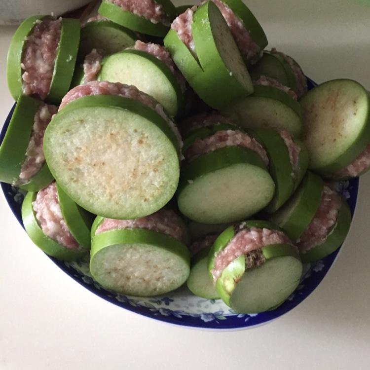 红烧茄子夹肉