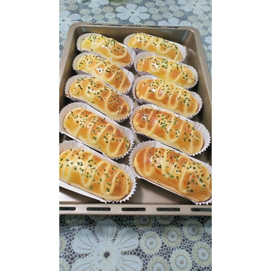 火腿肠早餐面包（一次发酵法）