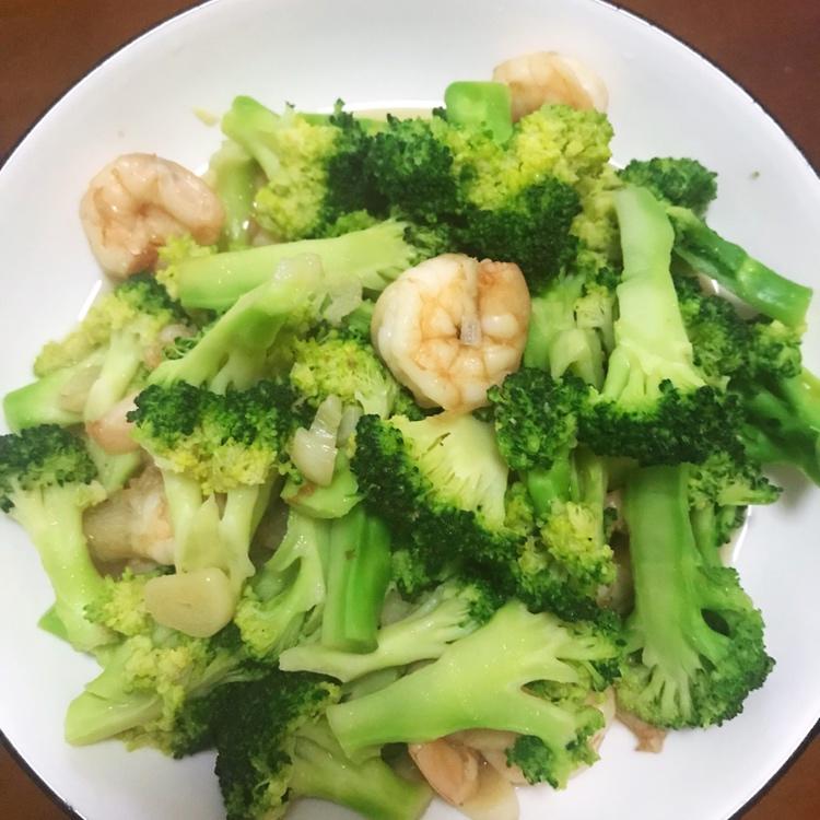 西兰花炒虾仁