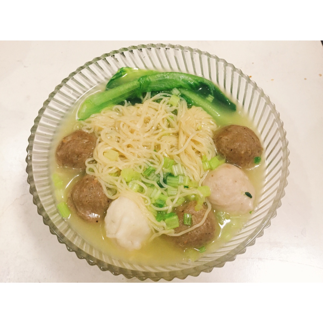 一碗朴素的牛肉丸面