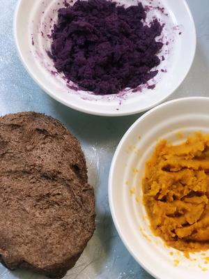 减肥黑全麦紫薯馒头的做法 步骤5