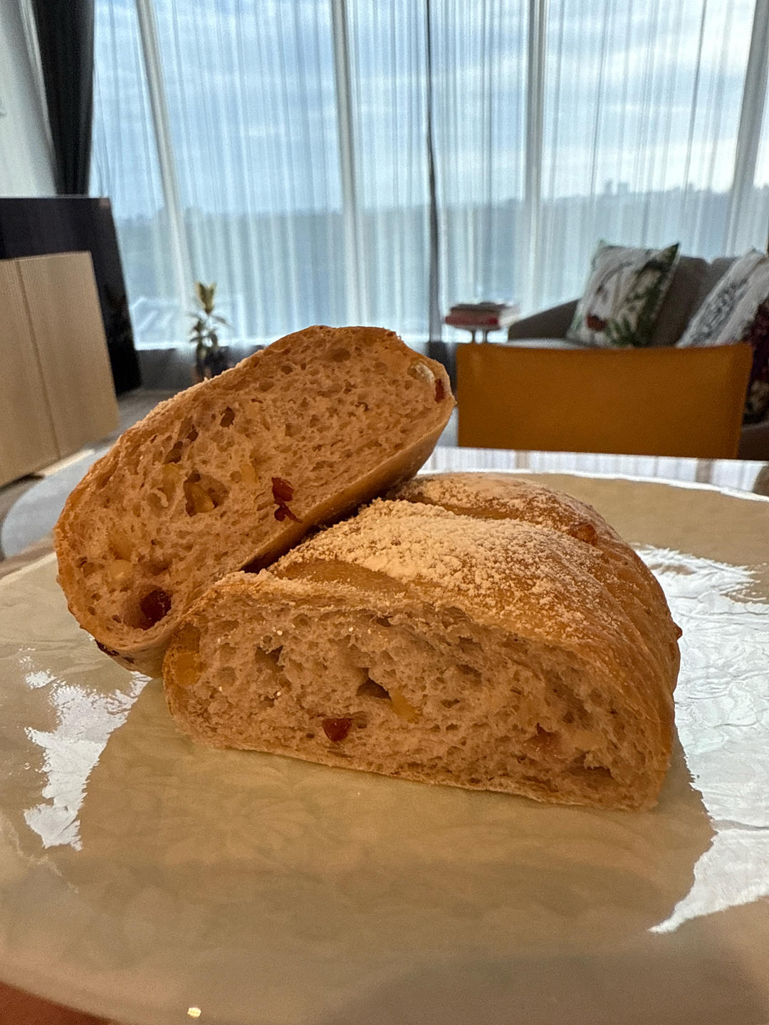 核桃蔓越莓软欧包