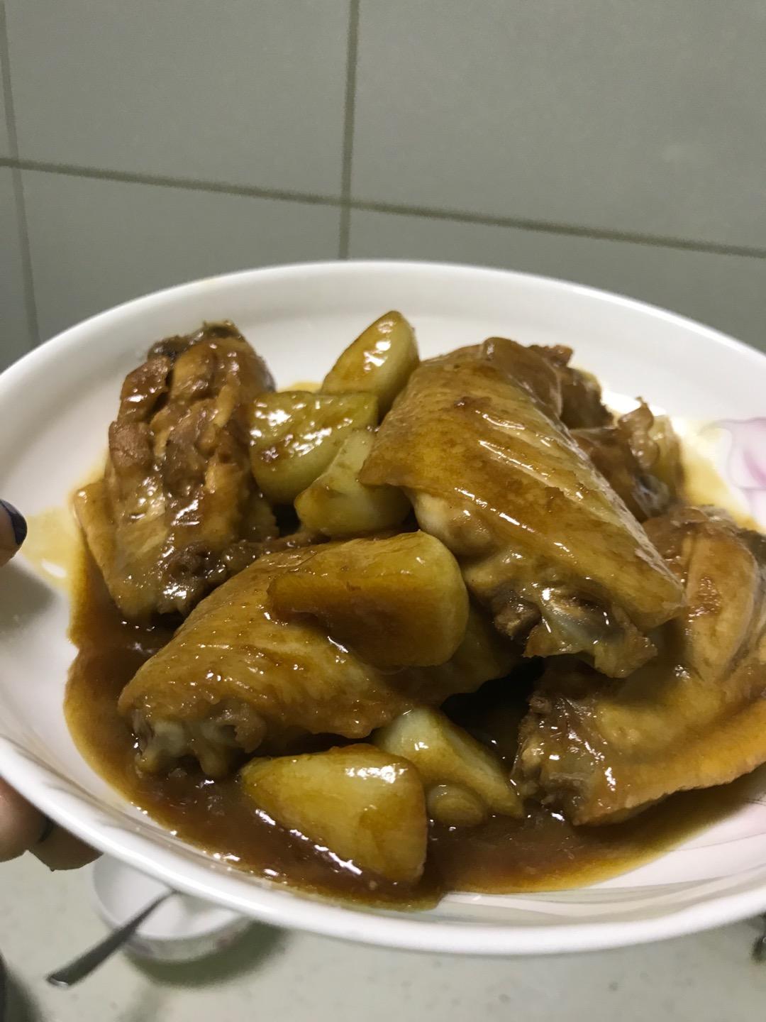 蒜香蚝油鸡翅中