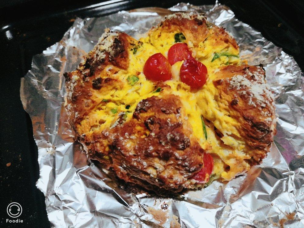 菠菜南瓜奶酪丹波面包丨健康·烘焙