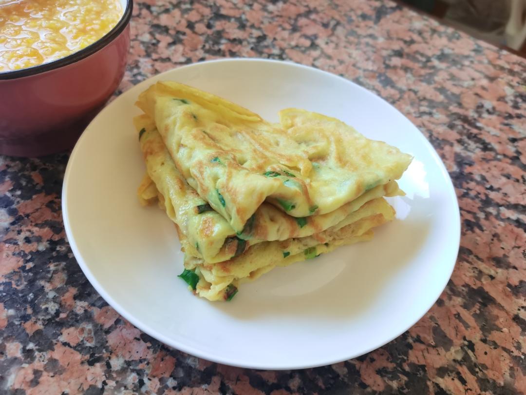简单快手蔬菜鸡蛋煎饼
