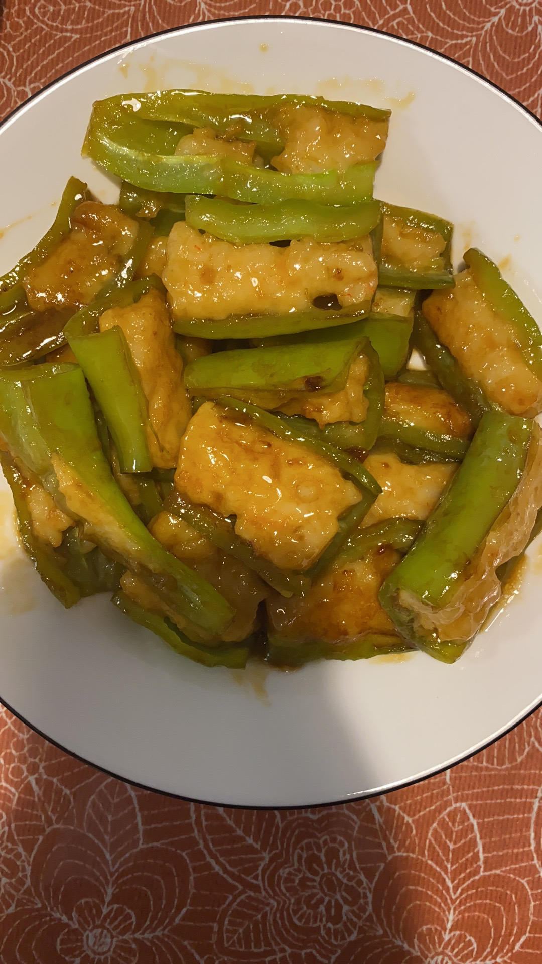 青椒酿虾滑