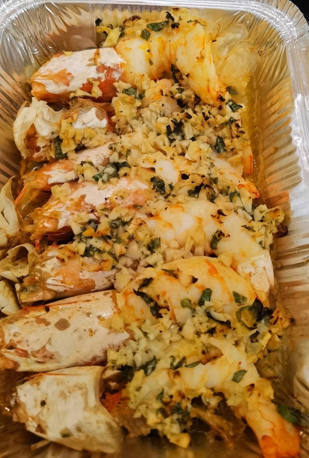 【曼食慢语】蒜香黄油烤大虾
