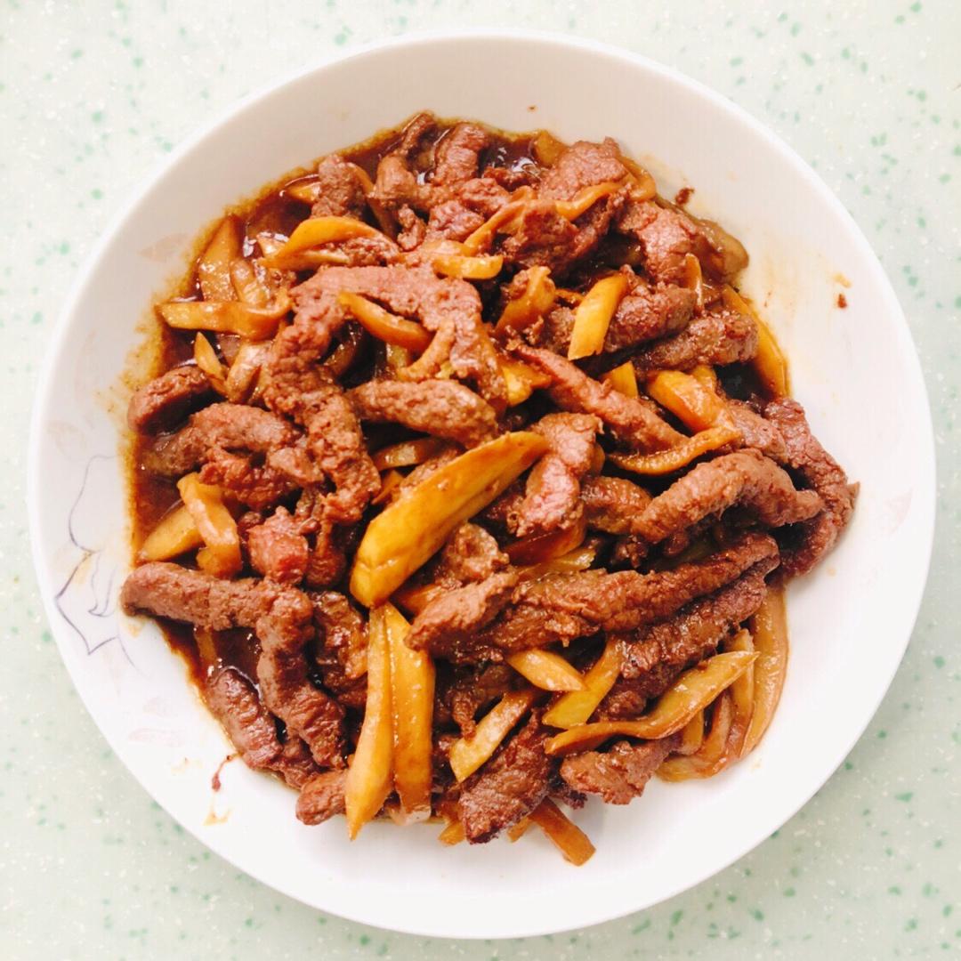 超级嫩的黑椒牛肉杏鲍菇