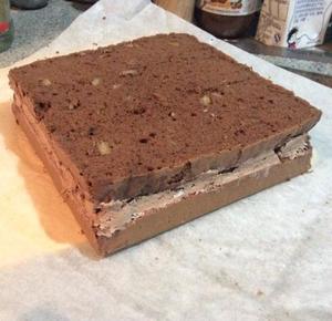 巧克力核桃蛋糕 做不易消泡的可可海绵的做法 步骤15