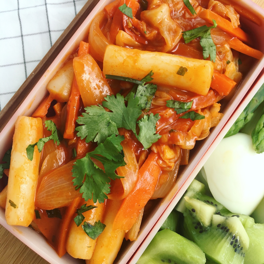 韩式辣炒年糕（or网红芝士套路之芝心年糕）