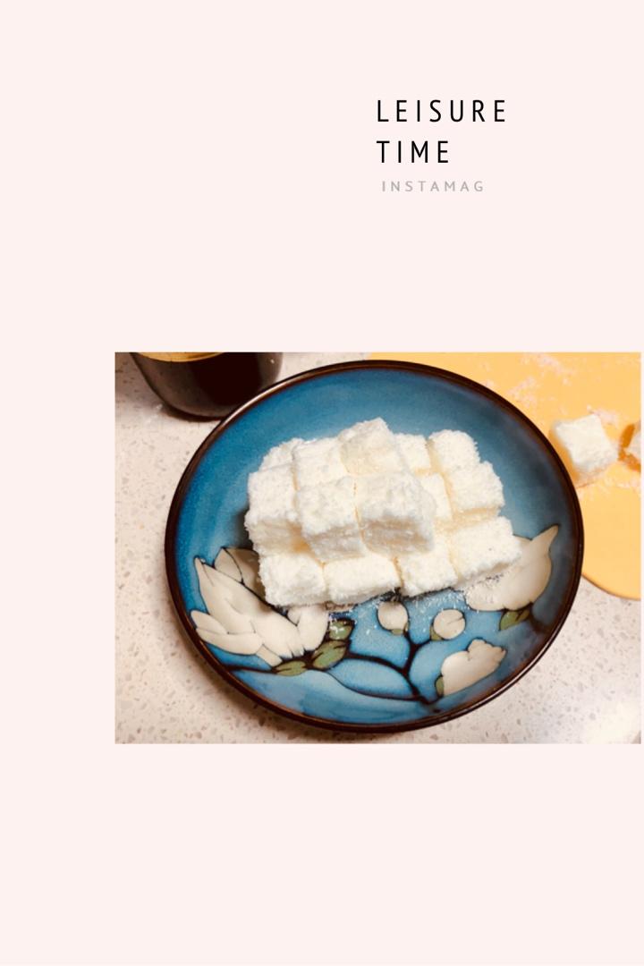 椰蓉牛奶小方