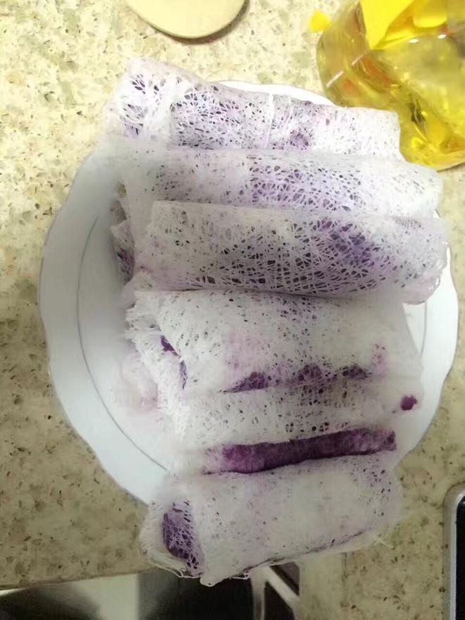 紫薯山药卷的做法