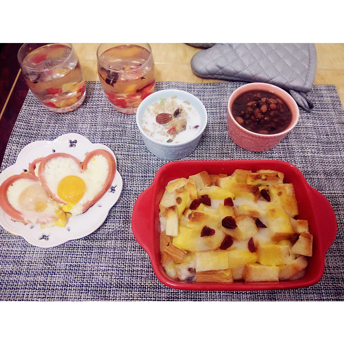 牛奶吐司鸡蛋布丁（失败吐司的归处）