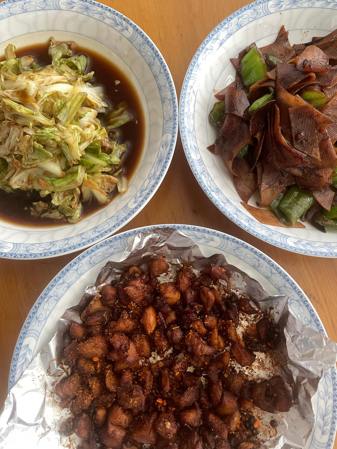 青椒炒豆皮