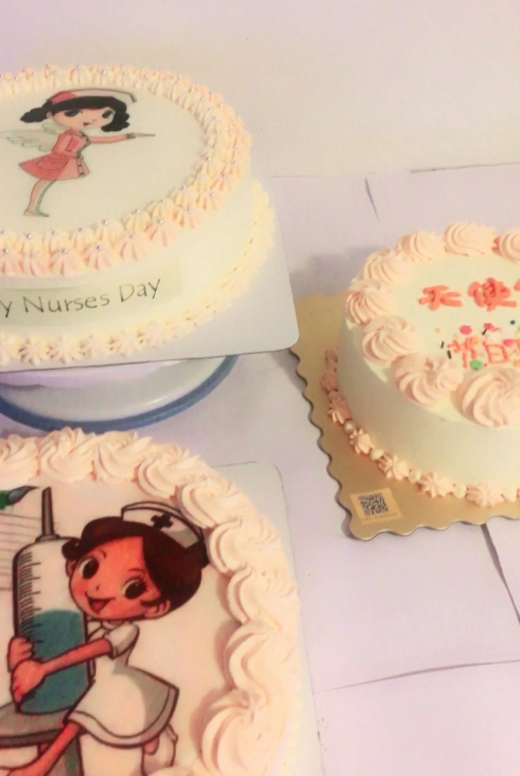 护士节蛋糕——豆沙裱花