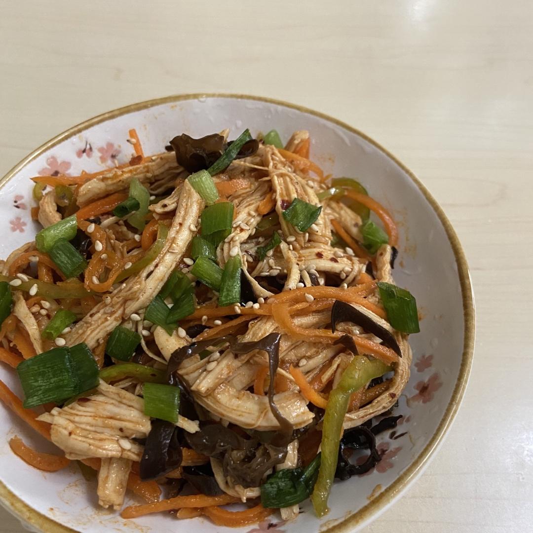 减脂健身｜凉拌手撕鸡丝（香辣&麻油版）