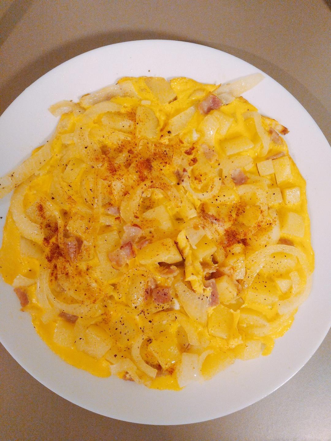 土豆培根烘蛋