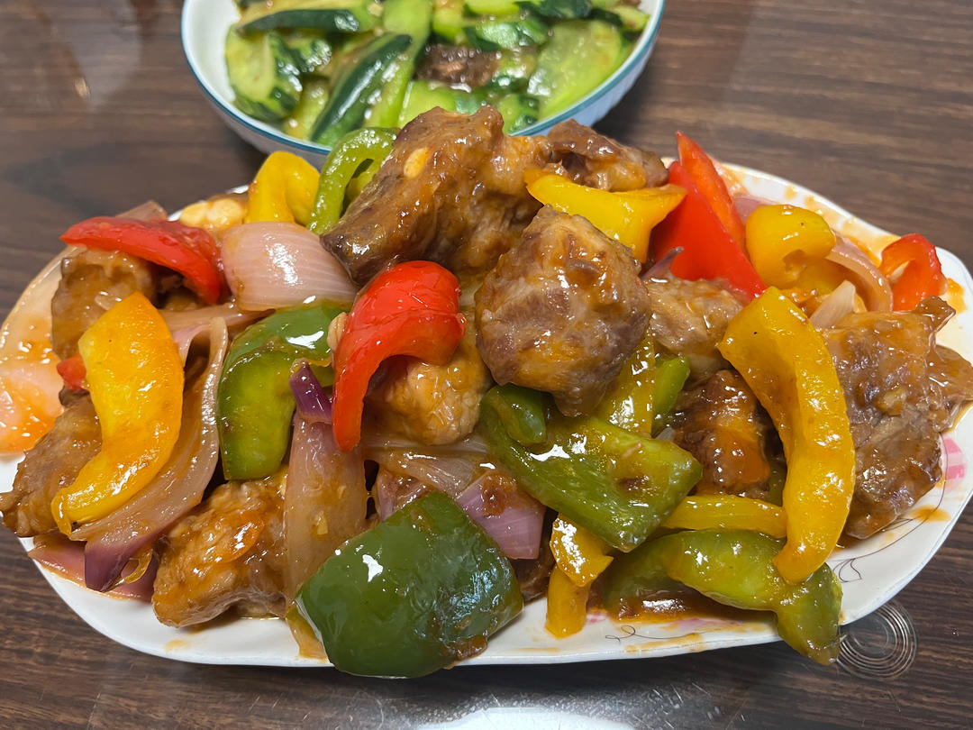 港式生炒酸甜排骨（客家菠萝咕噜肉）