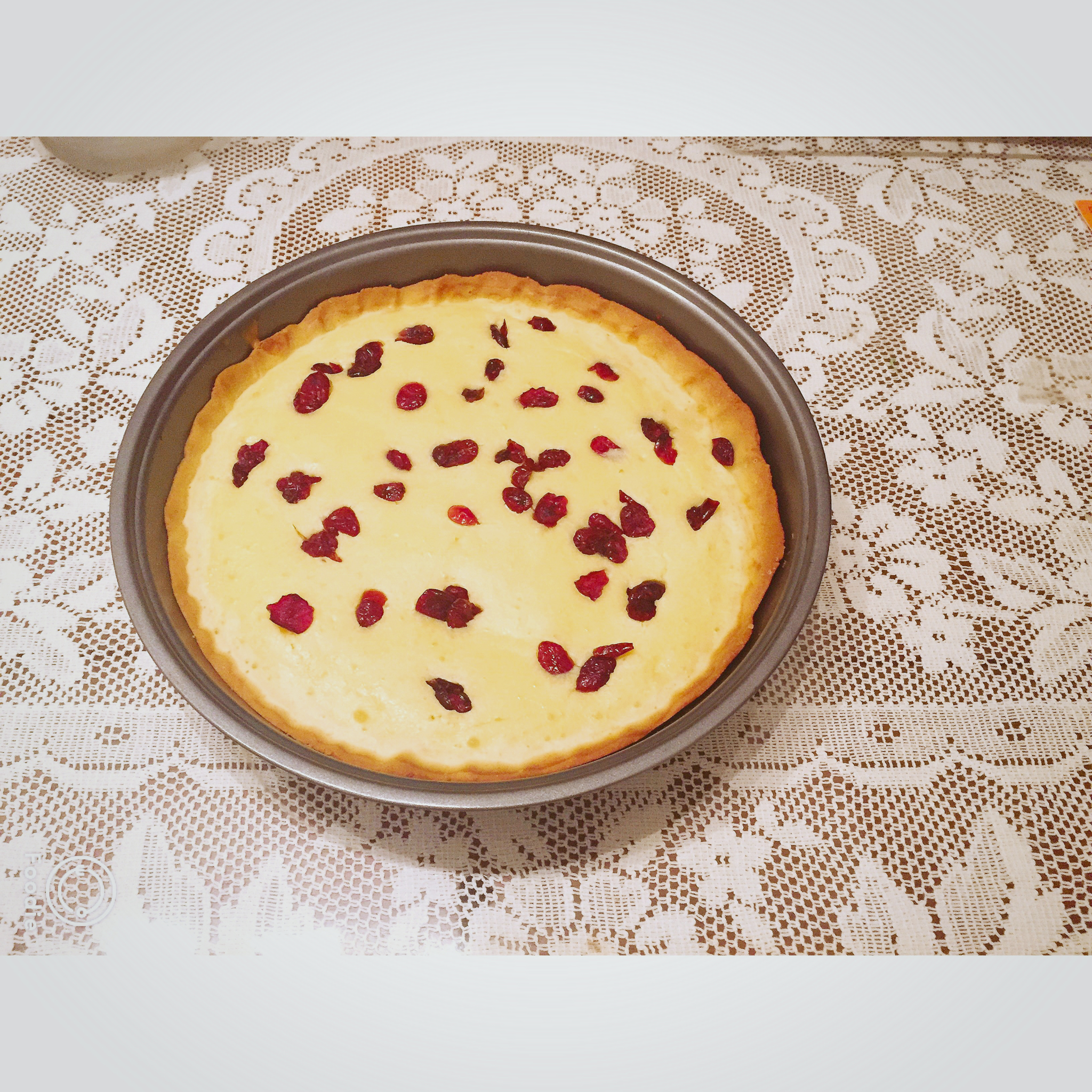 蔓越莓椰香芝士派