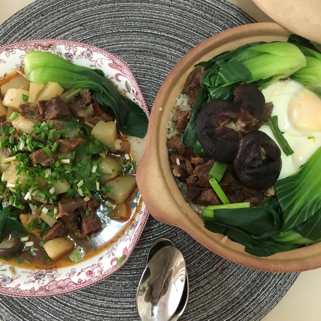 香喷喷的🍲腊肠煲仔饭（砂锅版）超简单神速