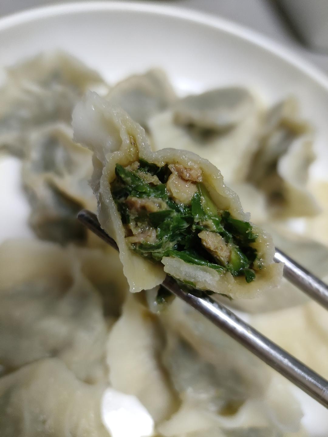 妈妈味道的韭菜肉水饺