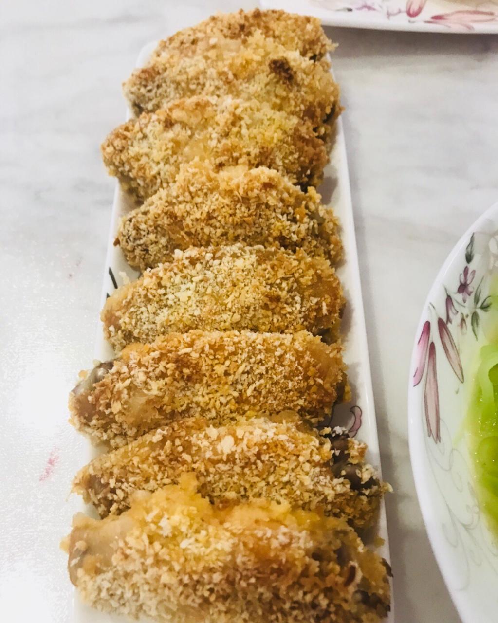 烤鸡翅（面包糠版）