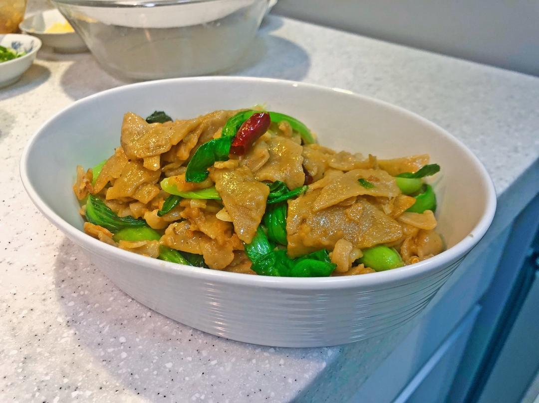 豆饼皮炒青菜