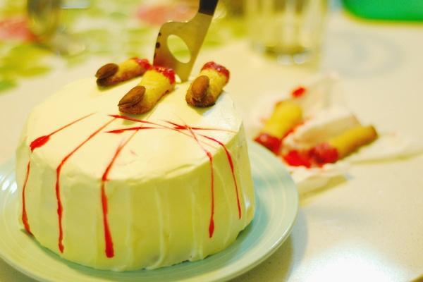 万圣节剁手蛋糕的做法