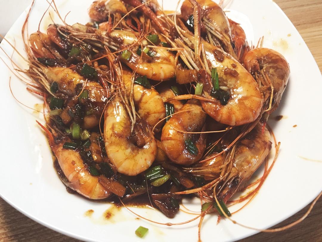 油爆豉油沼虾